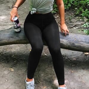 Black Leggings High Waisted Tummy Control Black Women's Leggings